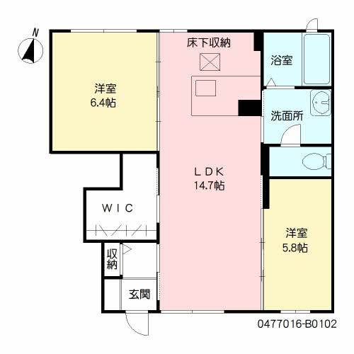 ＴＭニュータウン　Ｂ棟　＊＊B0102-2
