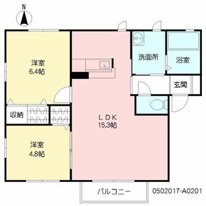 サニーコートＹＡ　Ⅱ　＊＊ A0201号室