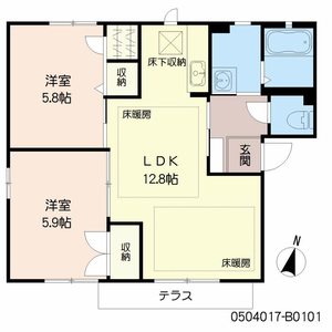エスポワールＫＭ　Ｂ棟　＊ B0101号室