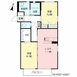フェリーチェ三川　Ⅰ　＊＊ A0201号室