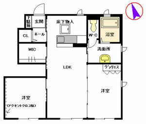 グランシャリオ賀来　Ｂ棟　＊＊ B0101号-2