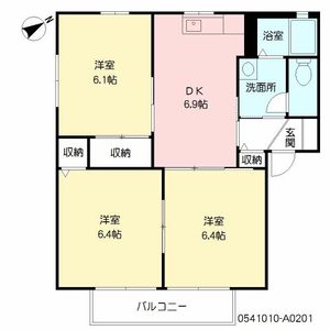 シャーメゾン新宮　Ａ棟　＊ A0201号室