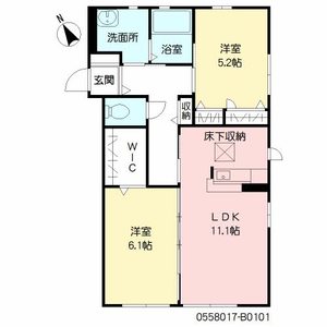 Ｎ・Ｙボンジュール　Ⅱ棟　＊ B0101号室