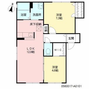 ビラ産島　壱番館　＊＊ A0101号室