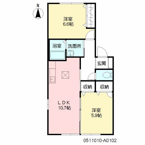 ウェルカム小郡　Ａ棟　＊A0102-2