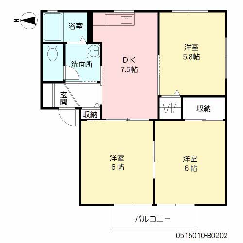 フォレスト２０　Ｂ棟　＊＊ B0202号-16