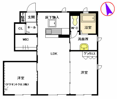 グランシャリオ賀来　Ｂ棟　＊＊B0101-2