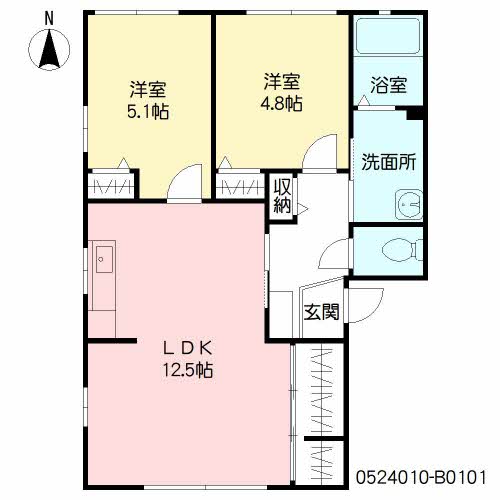 エクセラン国分Ⅱ　Ｂ棟　＊B0101-2