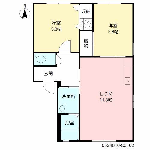 エクセラン国分Ⅱ　Ｃ棟　＊C0102-2