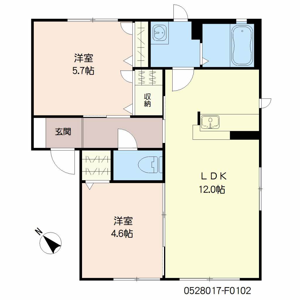 ノール・コート　Ｆ棟　＊F0102-2