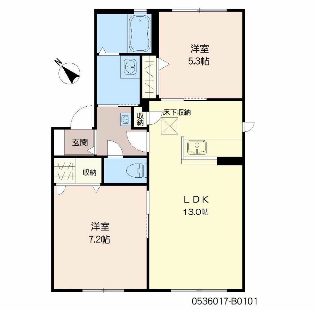 サンリバー新女島　Ⅱ棟　＊＊ B0101号-16