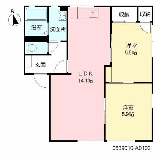 ヴィラージュ松倉　Ａ棟A0102-2