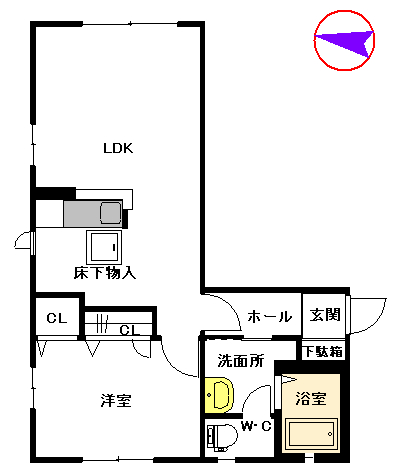 マノア A棟 A0101号-2