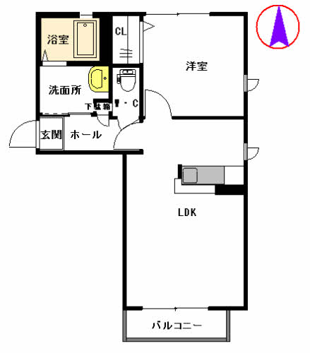 コオリナ A棟 A0201号-2