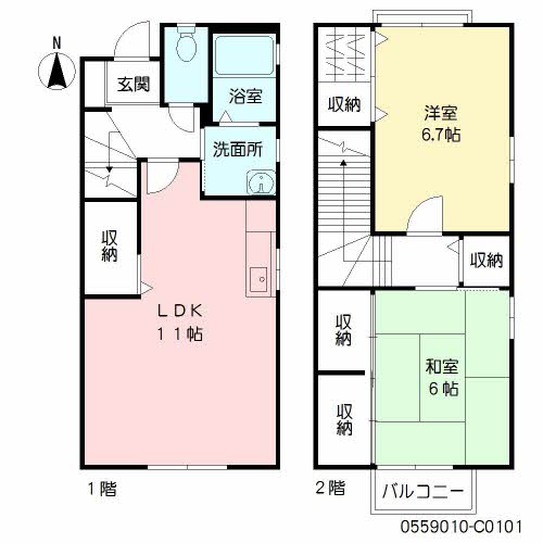 プレステージ２２　Ｃ棟　＊＊ C0101号-16