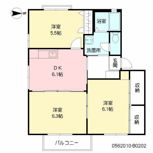 メルべーユ月の浦　Ｂ棟　＊B0202-2