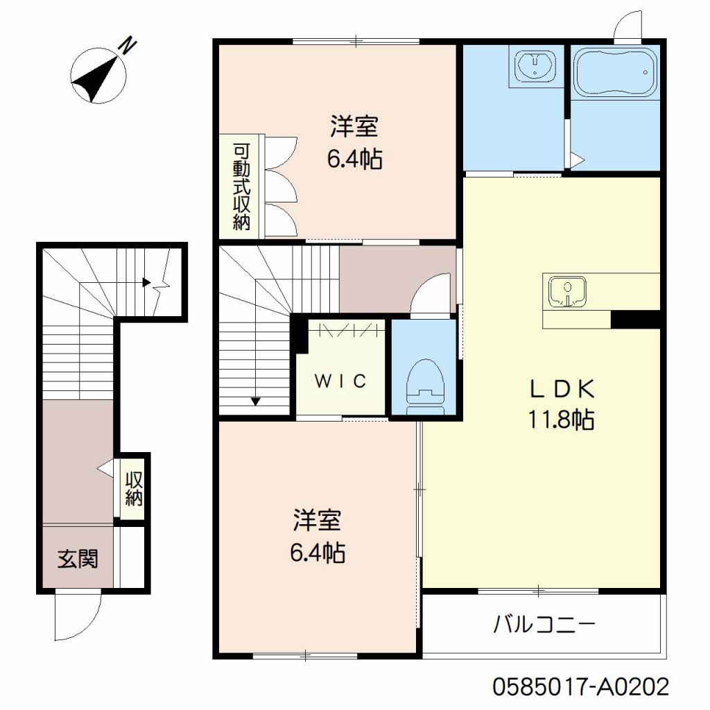 パークフロント樹 A棟 ** A0202号-2
