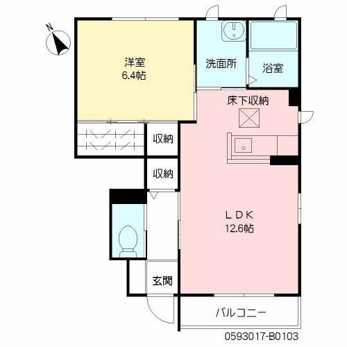 シャーメゾン淡窓　Ｂ棟　＊B0103-2