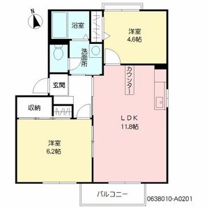 スプリングハイツ　Ａ棟　＊ A0201号室