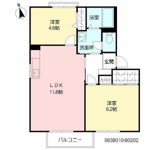 スプリングハイツ　Ｂ棟　＊ B0202号室