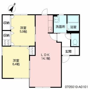 カーサ・ミア　Ａ棟　＊＊ A0101号室