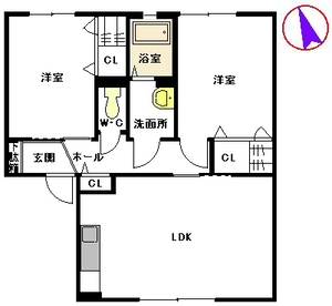 ソレイユ三苫　Ａ棟　＊＊ A0102号室