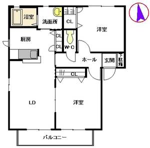 フローラルコート　Ｄ棟　＊＊ D0201号室