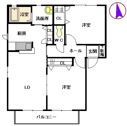 フローラルコート D棟 ** D0201号-13