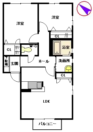 サンクレール　Ｃ棟C0202-2
