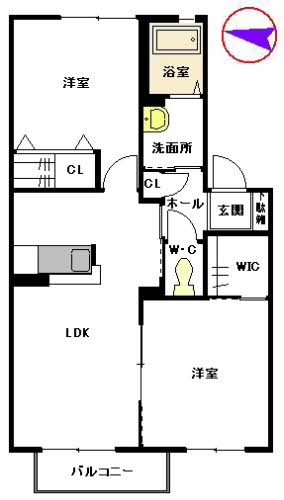 バルドチェン篠栗　Ｂ棟B0202-2