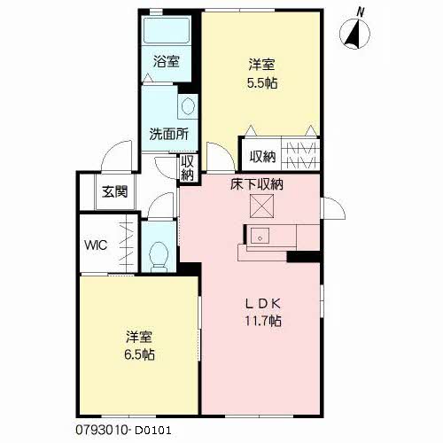 バルドチェン篠栗　Ｄ棟　＊＊ D0101号-16