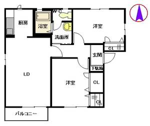 アミューザン南山手　Ｄ棟　＊＊ D0201号室