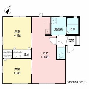 天神山筑紫館　Ｂ棟　＊＊ B0101号室