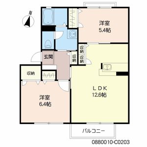 カーサ　フェリーチェ　Ｃ棟　＊ C0203号室