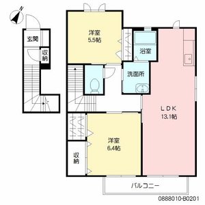 マーチン・ブランシェ　Ｂ棟 B0201号室