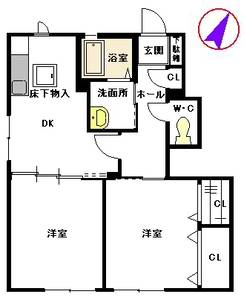 マーチン・ブランシェ　Ｃ棟　＊ C0102号-2