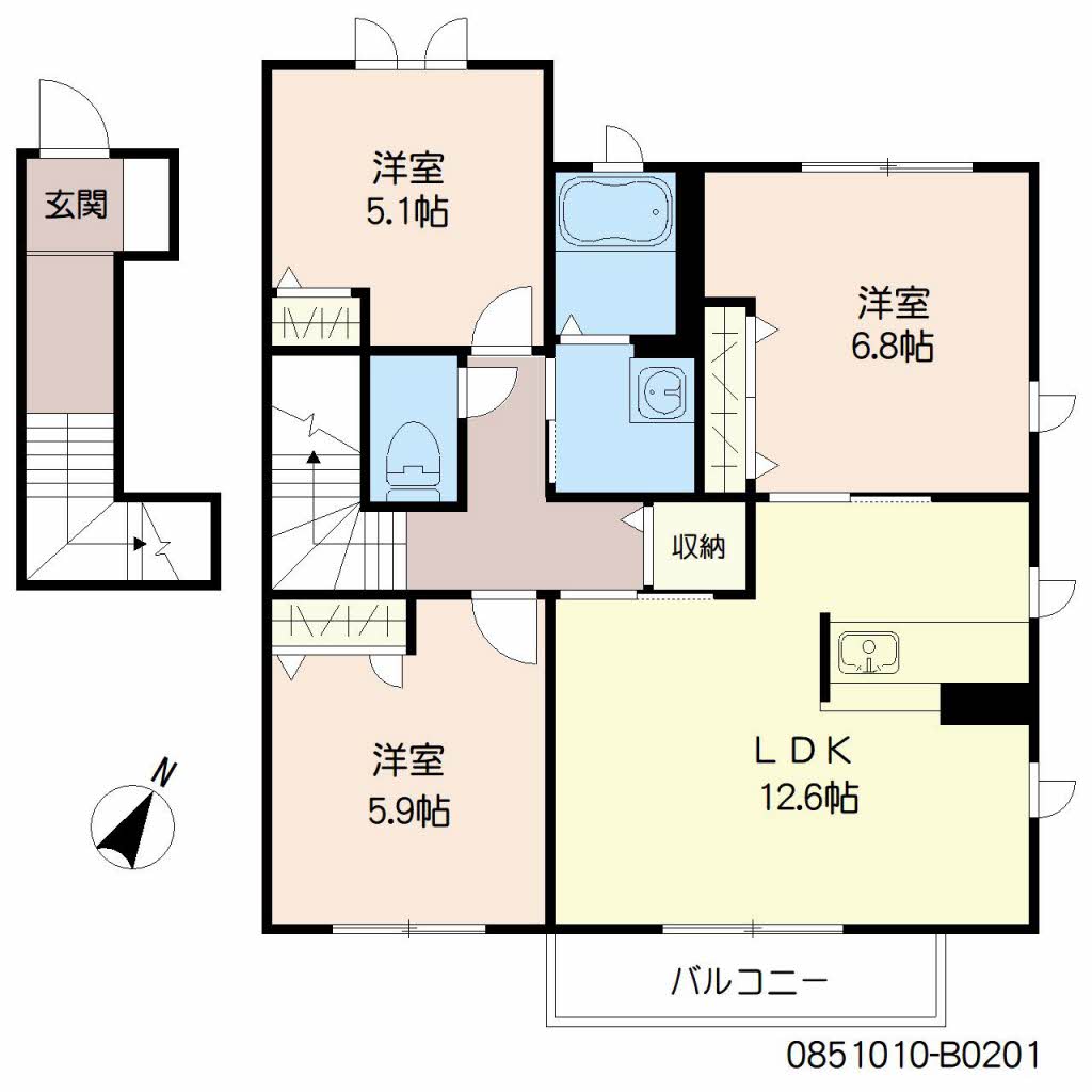 グランデュオ紙小　Ｂ棟　＊ B0201号-16