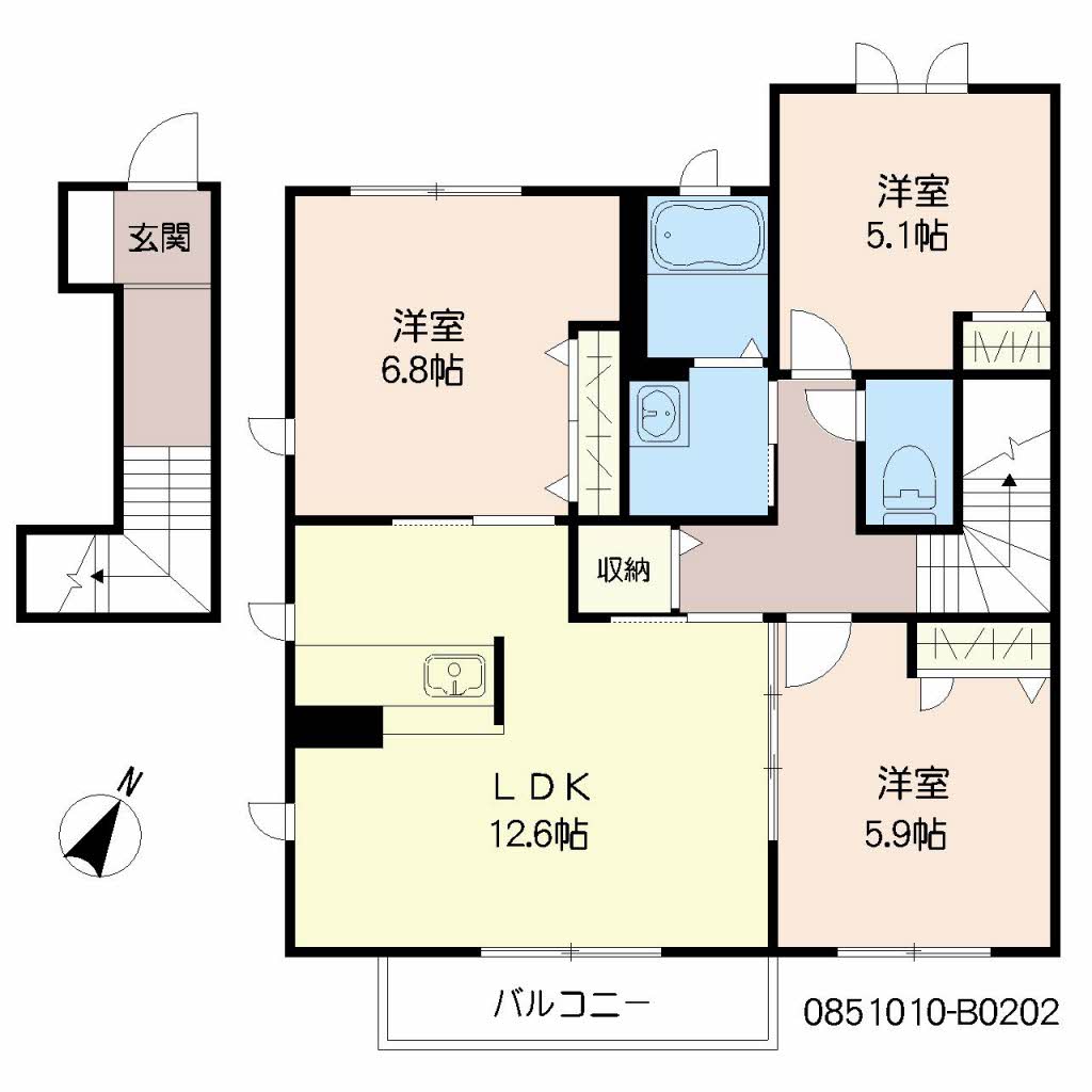 グランデュオ紙小　Ｂ棟　＊ B0202号-16
