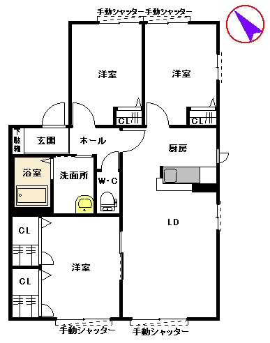 ファミールM B棟 B0101号-2