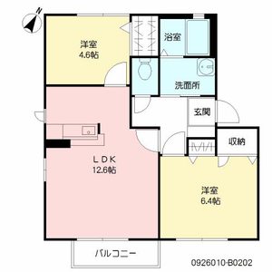 メゾン・ド・ショコラ　Ｂ棟　＊＊ B0202号室