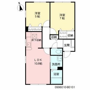 パークサイト笹山　Ｂ棟　＊ B0101号室