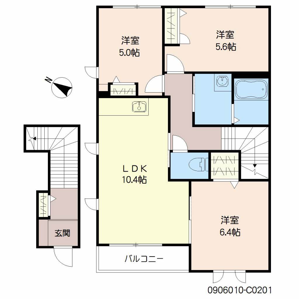 メゾンエルム　Ｃ棟　＊＊ C0201号-2
