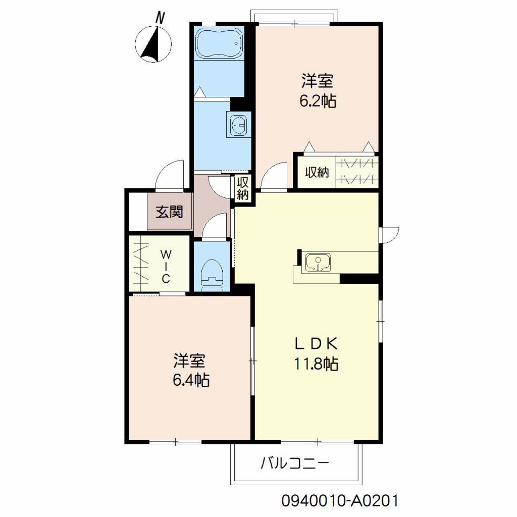 ウィステリア・コート　Ａ棟　＊＊A0201-2