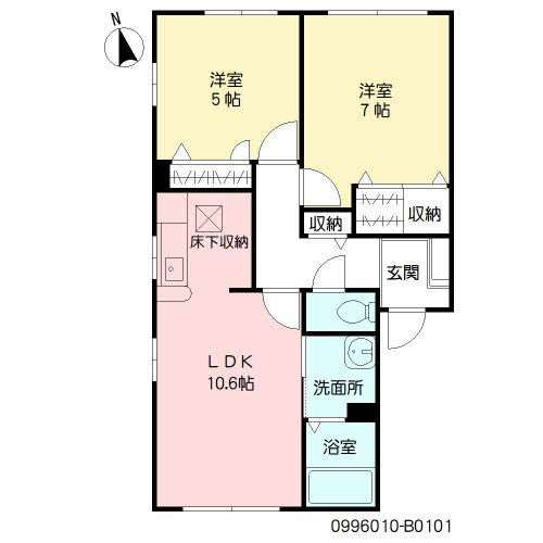 パークサイト笹山　Ｂ棟　＊ B0101号-16