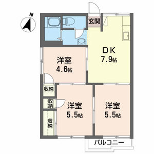 ラ・フォーレ若葉 202号室