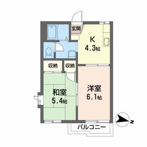 フレグランス台原 201号-2