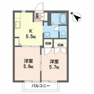 ＫＭフラッツＡ 201号室