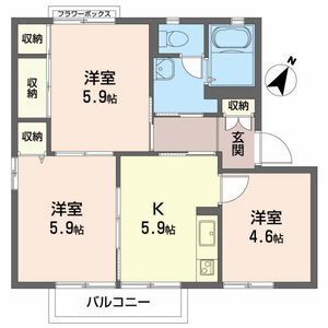サンライズ向洋Ａ 202号室