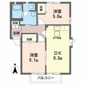 ディアコート多賀城Ｂ 102号室