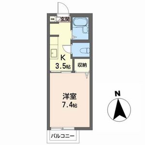 シャトルサンＳ・Ｂ 202号室